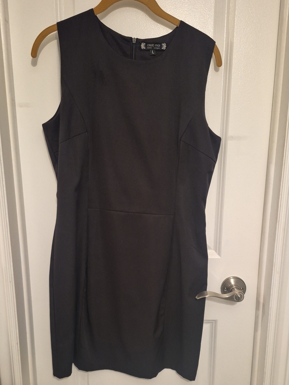 Chico's Black Sleeveless Midi Sheath Dress